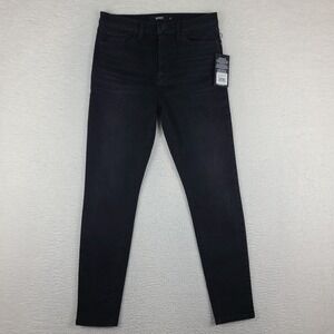 Hudson Jeans Womens 29 Black Wash Barbara High Waist Super Skinny Ankle NWT NEW